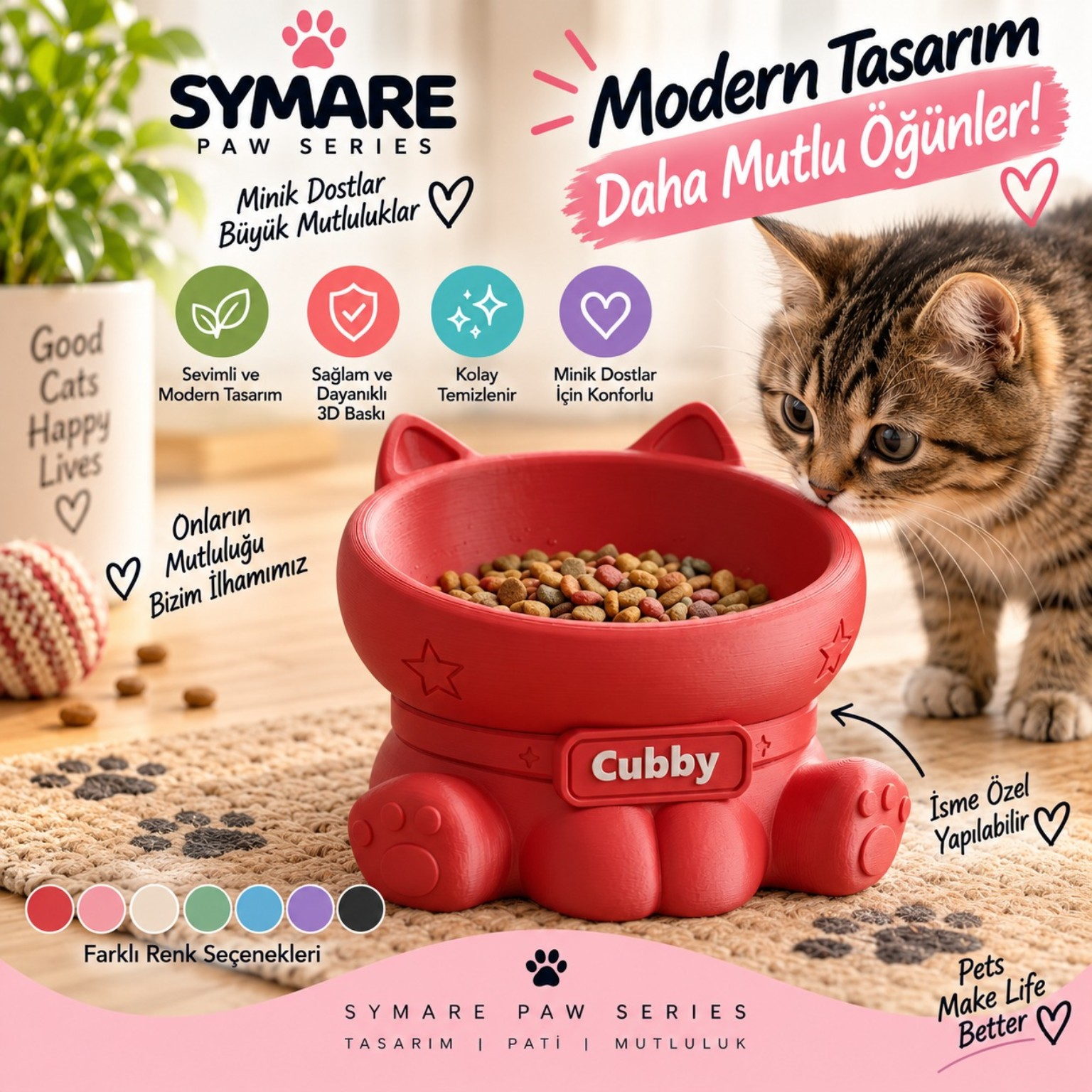 Cubby Mama Kabı - SYMARE Paw Series